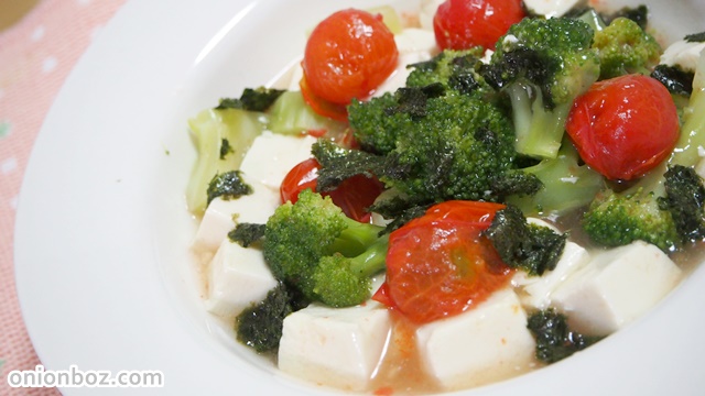 ブロッコリーと豆腐の和風あんかけ