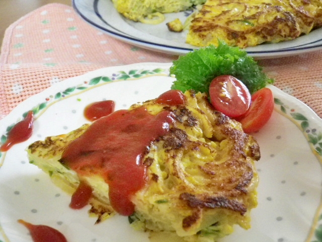 ヘルシー♪パスタオムレツ