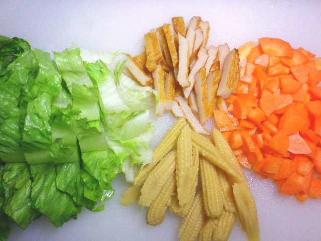 レタスの八宝菜